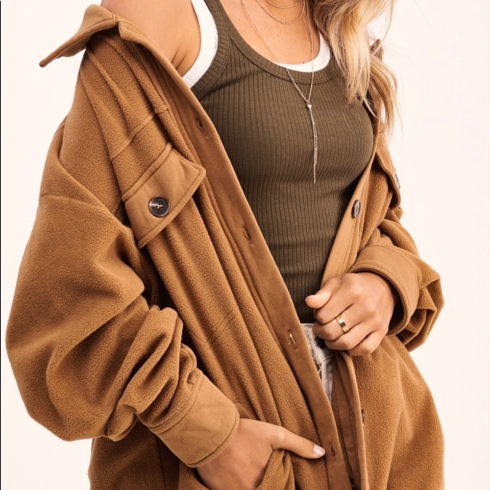 Keepin’ It Casual Button Down Fleece Shacket